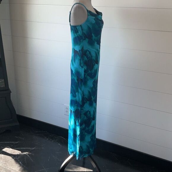 Pretty Garden Summer Floral Spaghetti Strap Maxi Dress Size Medium - Picture 6 of 11